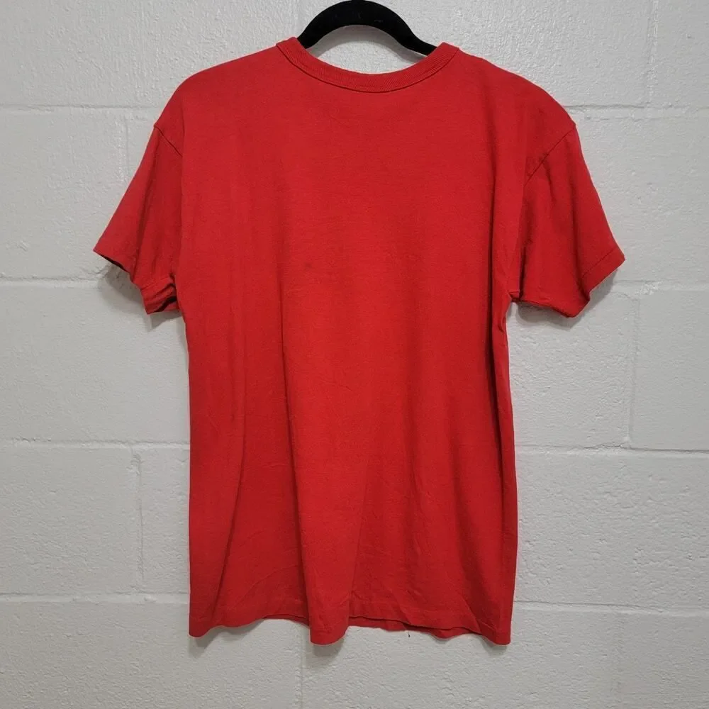 Champion Spanish War Commemorative T Short Sleeve Tee Red White Size L VTG - Picture 2 of 8